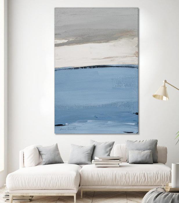 \"Blue Flatlands I\" Giant Art 84x54 Wall Art