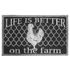 Rubber Life Is Better on The Farm Floormat