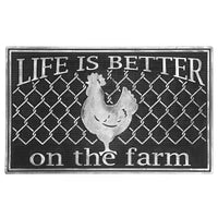 Rubber Life Is Better on The Farm Floormat