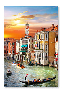 Venice Building 28x42 Wall Art Fabric Panel Without Frame