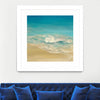 "Coastal Viewpoint Ii" Matted and Framed White 36x36 Wall Art