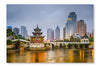 Guiyang, China Skyline 24x36 Wall Art Frame And Fabric Panel