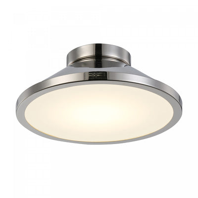 Lucida Nickel Integrated LED Flush Mount