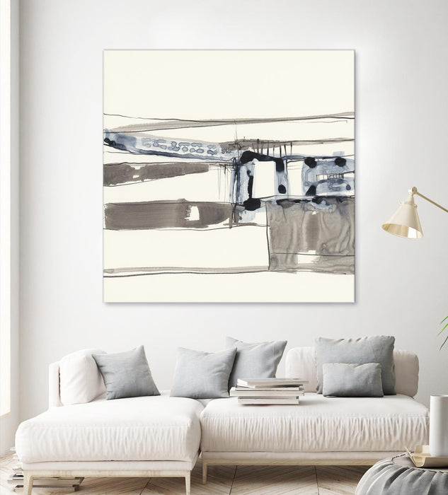 \"Stark Lines Ii\" Giant Art 72x72 Wall Art