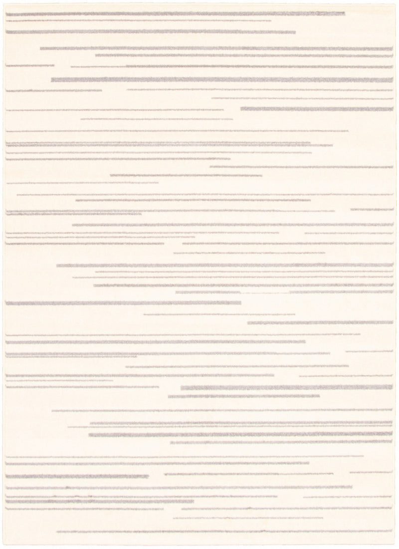 Faith Cream-Silver Area Rug - 7'10" x 10'2"