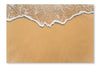 Wave on Sand Beach 28x42 Wall Art Fabric Panel Without Frame