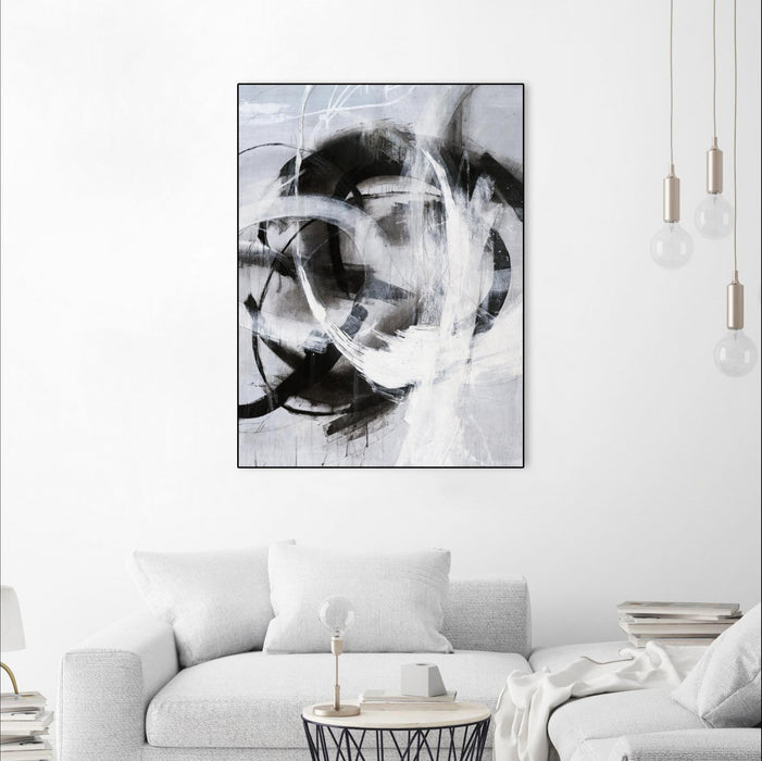 \"No Turning Radius\" Canvas Framed Black 24x32 Wall Art