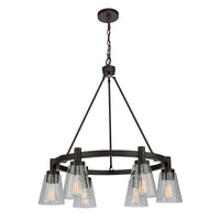 Clarence 6-Light Black Chandelier II 