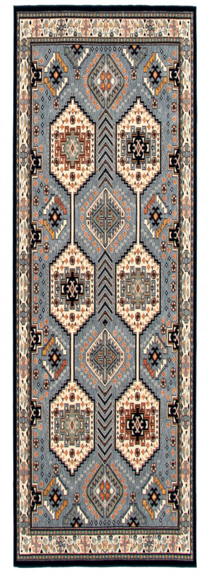 Quincy Aqua Area Rug - 2' 8