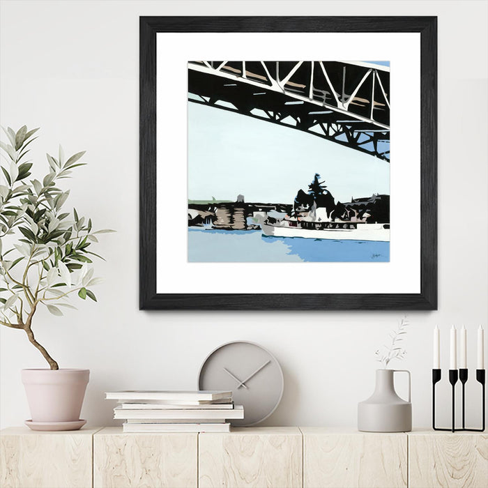 \"To The Cut\" Matted and Framed Black 30x30 Wall Art