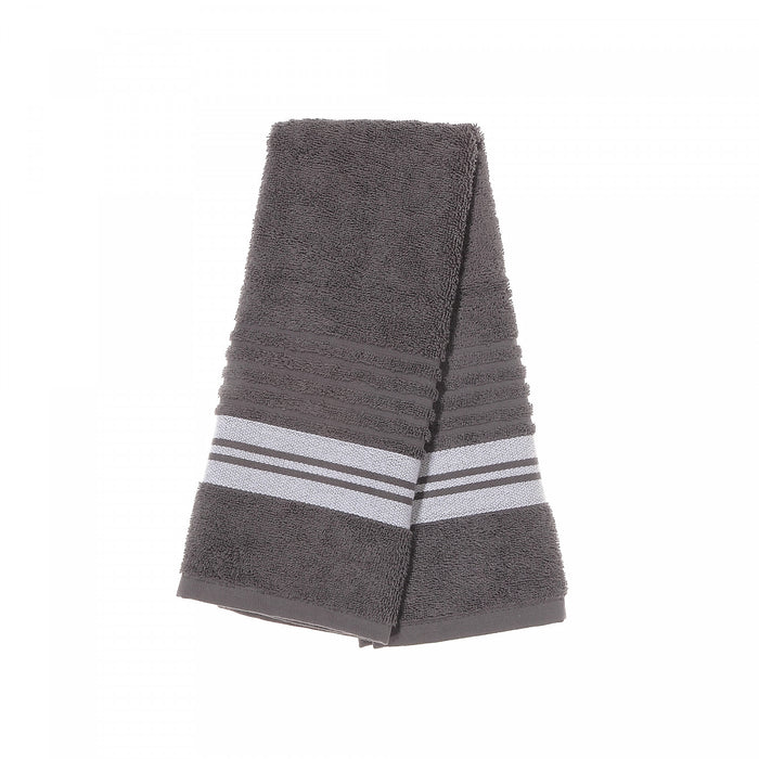 Deluxe Hand Towel 16 x 27 Cool Grey - Set of 6 Towels