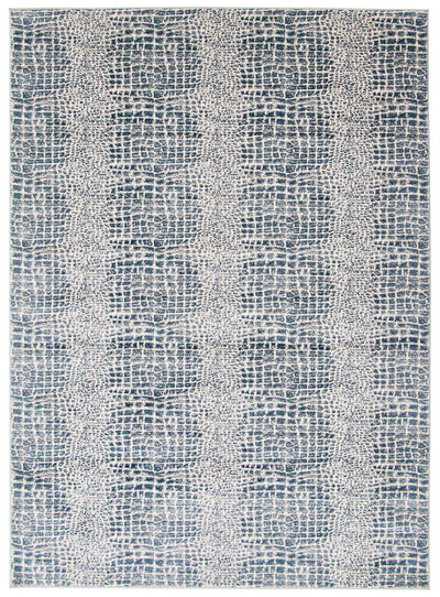 Kecia Navy/cream Rug 6'7" X 9'6" Area Rug
