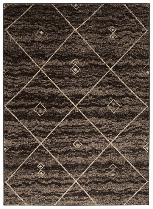 Grande Brown/Ivory 7'10\" X 10'2\" Area Rug