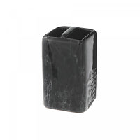 Ceramic Toothbrush Holder Black Granite - Set of 2 Bath Accessories