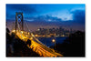 Bay Bridge  San Francisco 28x42 Wall Art Fabric Panel Without Frame