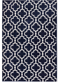 Lav Lat Navy 8x11 Area Rug