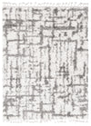 Helma Urban Cream, Light Grey Shag 3'11\" X 5'11\" Area Rug