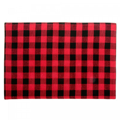 Cotton Placemat Buffalo - Set of 12|Napperon en coton à point à carreaux - ensemble de 12