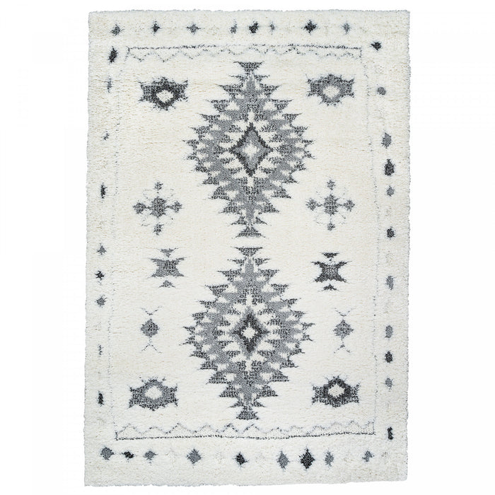 Lola Diamond Grey 7x10 Area Rug