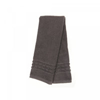 Basketweave Hand Towel 16 x 27 Charcoal Grey - Set of 6 Towels