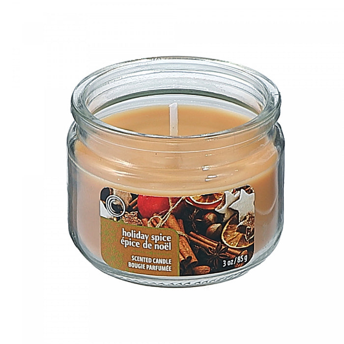 3 Oz Scented Jar Candle Holiday Spice - Set of 4
