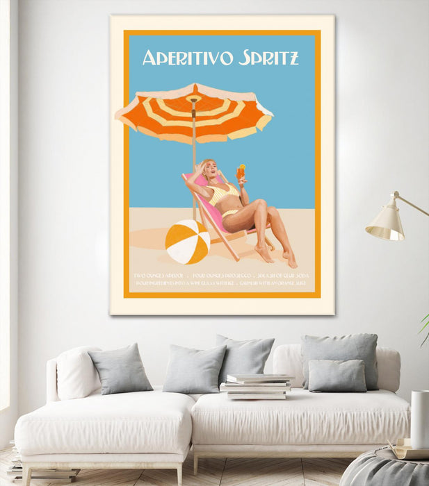 \"Aperitivo Spritz\" Giant Art 72x54 Wall Art