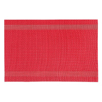 Vinyl Placemat Mackenzie Red - Set of 12