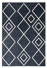 Kenza Blue Machine Washable Area Rug - 5'0
