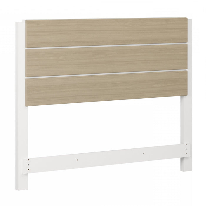 Munich Headboard - White and Soft Elm 