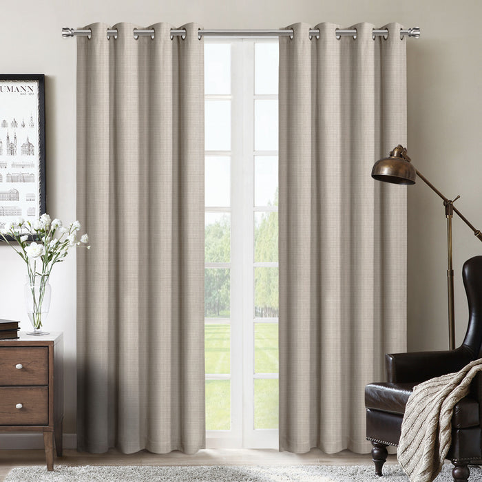 Melgar 54\" x 95\" Grommet Panel (Set of 2) - Beige