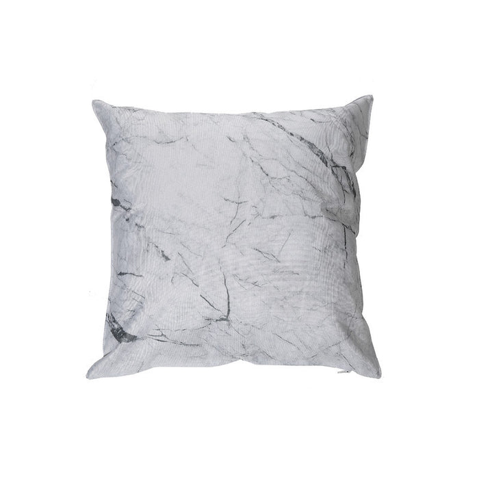Outdoor Waterproof Cushion White Marble - Set of 2