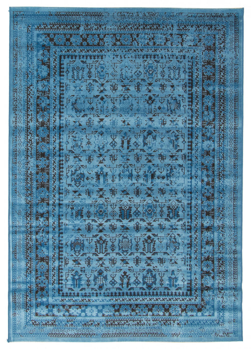 Awena Blue 6'7\" x 9'6\" Area Rug