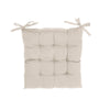 Polyester Tufted Chair pad 18 x 18 Taupe - Set of 2