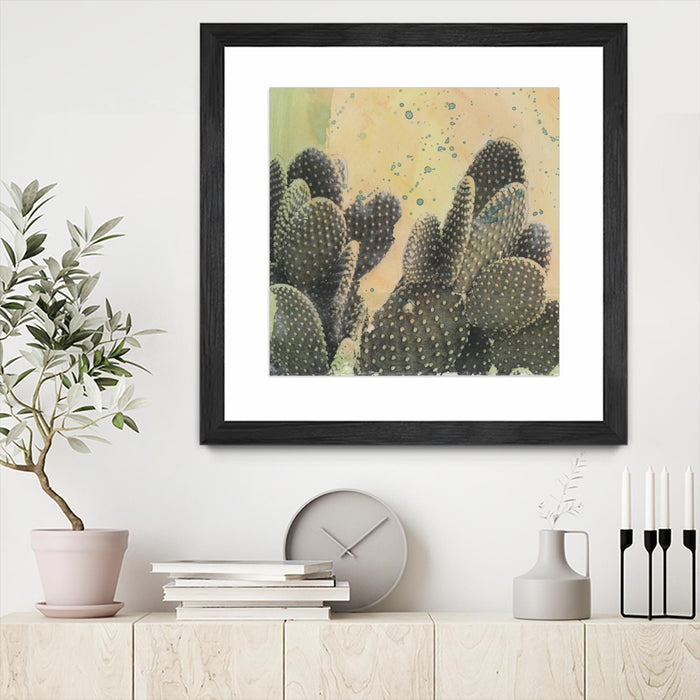 \"Desert Dreams Ii\" Matted and Framed Black 30x30 Wall Art