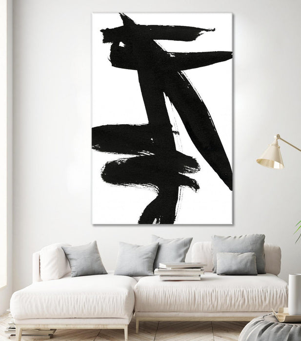 \"Composition In Black And White 9\" Giant Art 84x54 Wall Art