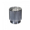4.6 Oz Ribbed Electroplated Scented Candle Midnight Charm - Set of 2