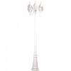 Classico 3-Light Outdoor White Lantern and Post