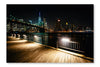 The Brooklyn Bridge  Manhattan Skyline 16x24 Wall Art Fabric Panel Without Frame