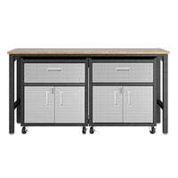 Fortress 4.0 Mobile Garage Cabinet and Worktable 