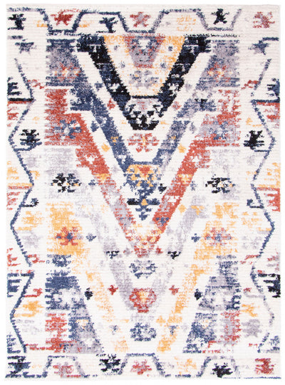 Paloma Quashqai White Area Rug - 3'11" x 5'11"