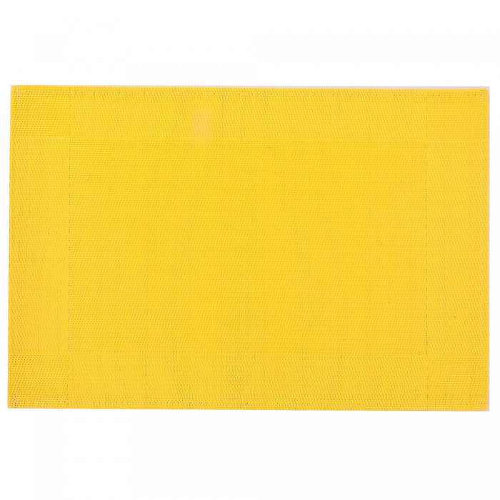 Vinyl Placemat Classic Yellow - Set of 12