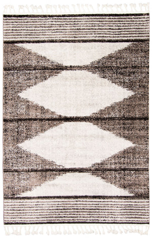 Vera Losange Ivory/Black Area Rug - 7'10" x 10'5"| Carpette Vera Losange ivoirenoire - 7 pi 10 po x 10 pi 5 po|D86F72J6