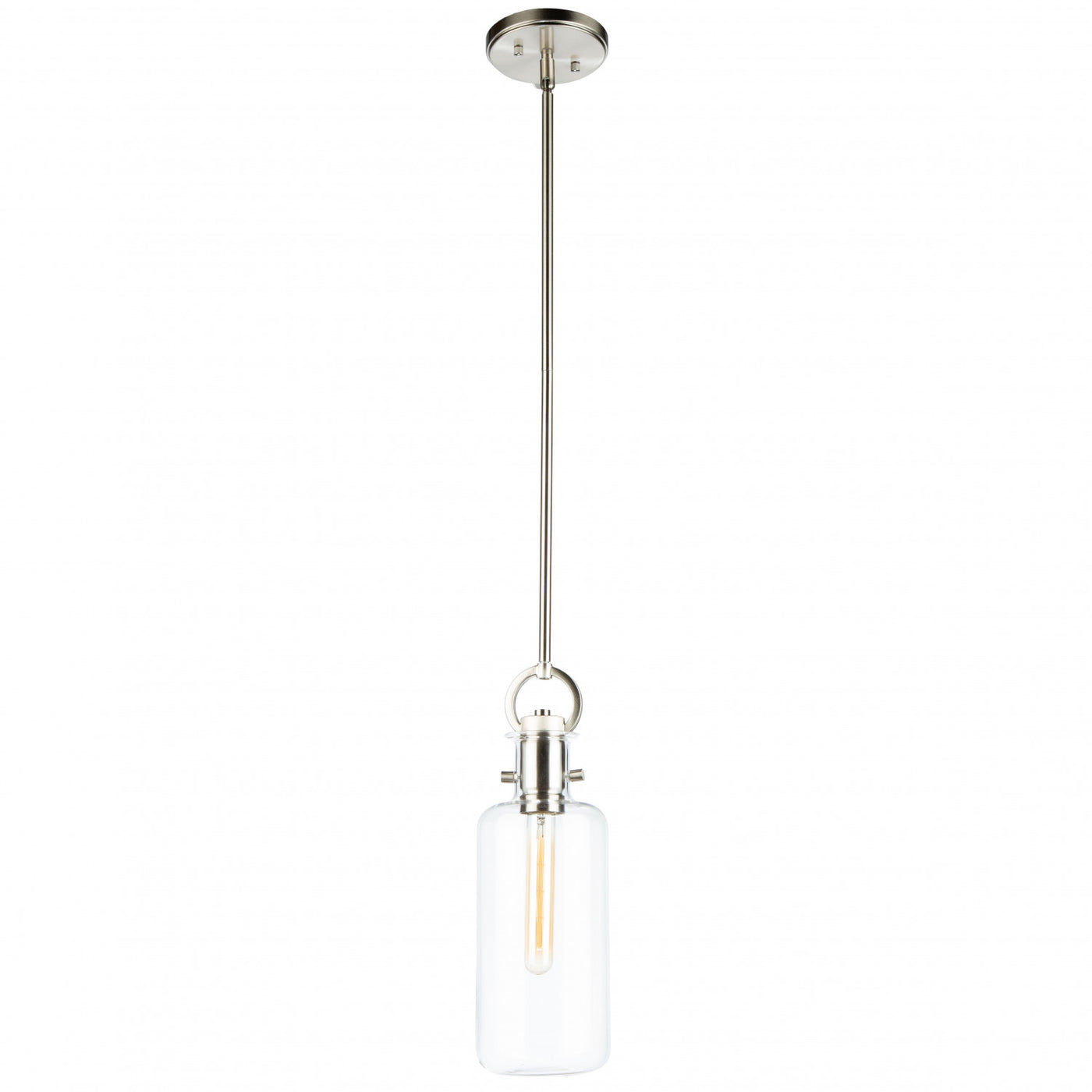 Single Large Glass Clear Pendant | The Brick