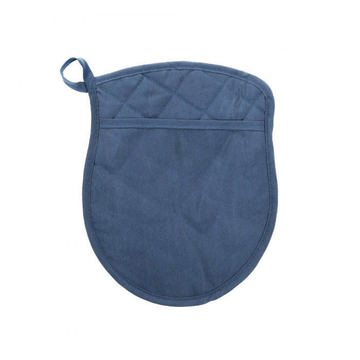 Quilted Potholder with Pocket Blue - Set of 4