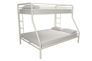 Atwater Living Cassia Twin Over Full Metal Bunk Bed - White