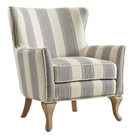 Dorel Home Arizona Accent Chair - Grey Stripe