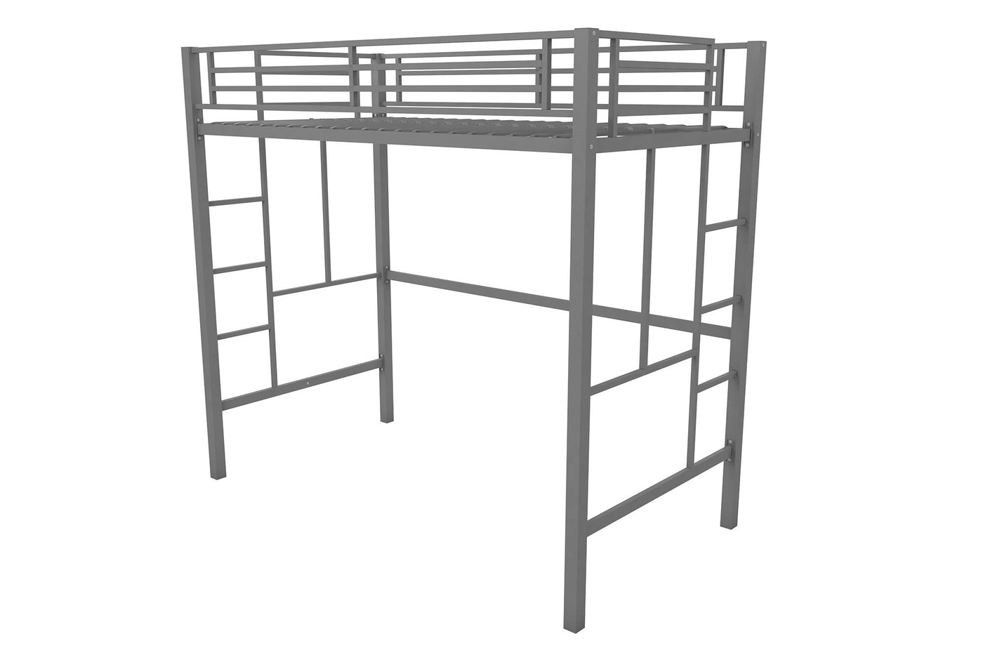 Twin metal loft best sale bed