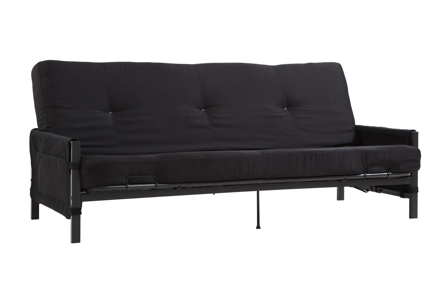 Metal futon sofa bed with mattress deals