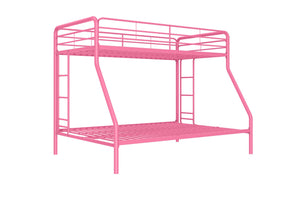 Atwater Living Cassia Twin Over Full Metal Bunk Bed - Pink