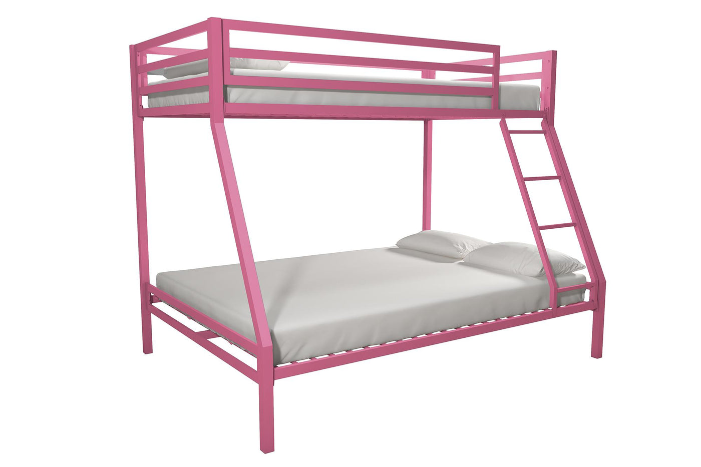 Metal frame bunk beds twin over full store